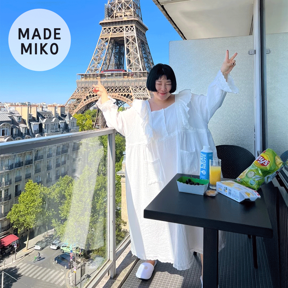(MADE 5%) 당일배송 Miko Made 레이스 잠옷
